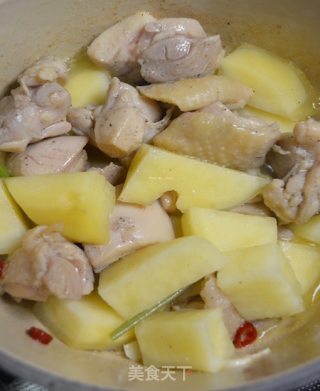 CoCoLc的私菜食谱经－－干锅九层塔鸡肉薯块【肉桂罗勒版】的做法步骤：6