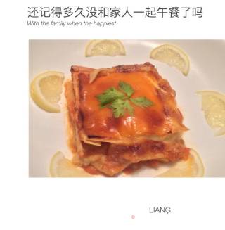 ???? 意式风情茄汁肉酱千层面????的做法步骤：13