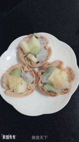水果脆脆杯的做法步骤：7