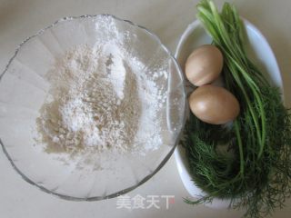 茴香鸡蛋软饼的做法步骤：1