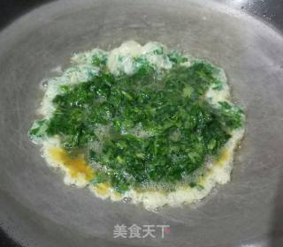 艾叶煎蛋????的做法步骤：7
