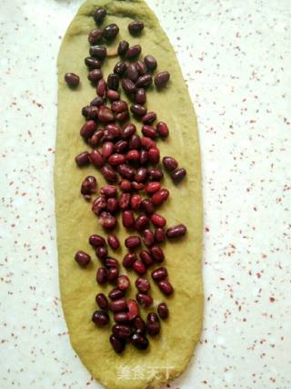 抹茶红豆面包的做法步骤：7