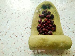 抹茶红豆面包的做法步骤：8