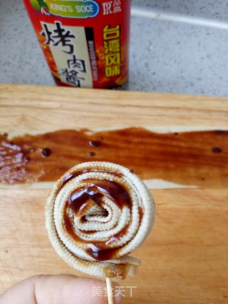 酱香烤豆皮的做法步骤：8
