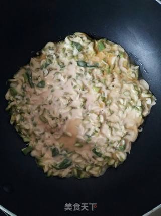 香煎槐花饼的做法步骤：4