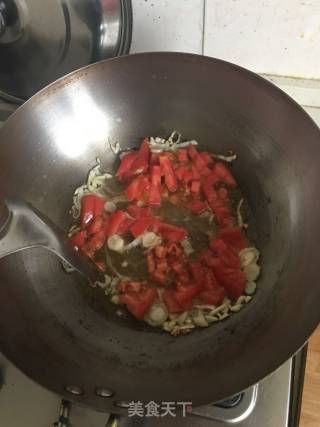 圆白菜炒粉丝的做法步骤：2