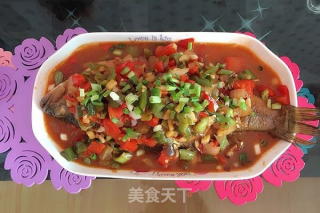 蒜香花刀红烧鱼的做法步骤：8