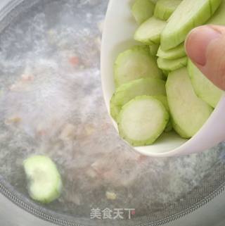 培根丝瓜玉子羹的做法步骤：8