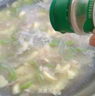 培根丝瓜玉子羹的做法步骤：12