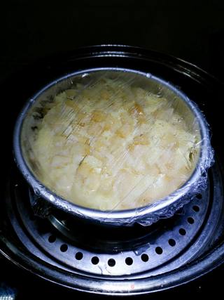 无油无水苹果蒸蛋糕的做法步骤：8