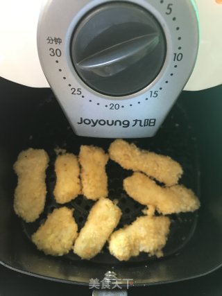空气炸锅版酥炸龙利鱼的做法步骤：8