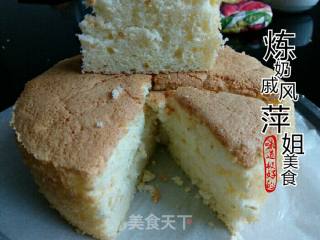 炼奶戚风蛋糕的做法步骤：8