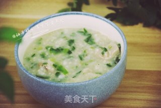 宝宝营养餐—排骨油麦菜粥的做法步骤：10