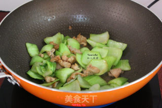 肉片炒青菜的做法步骤：6