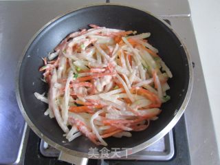 胡萝卜土豆丝饼的做法步骤：7