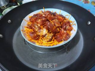 虫草花蒸排骨的做法步骤：5
