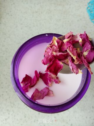 椰蓉玫瑰花牛奶小方的做法步骤：3