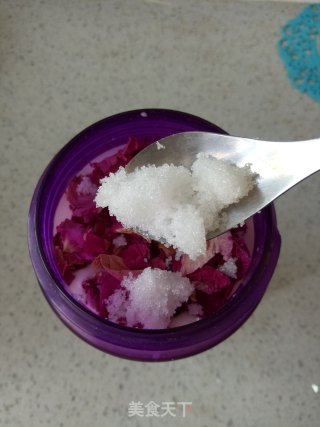 椰蓉玫瑰花牛奶小方的做法步骤：4