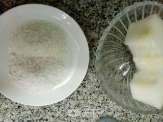 椰蓉老婆饼~冬瓜椰蓉版的做法步骤：2