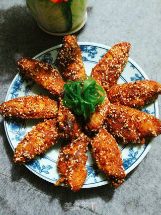 香辣孜然鸡翅的做法步骤：7