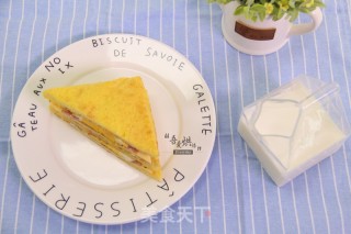 芝士火腿三明治的做法步骤：15