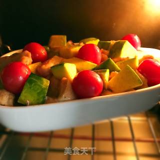 南瓜烤鸡胸肉的做法步骤：10