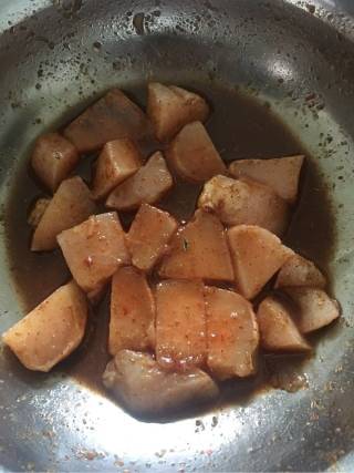 烤奥尔良鸡肉粒的做法步骤：4