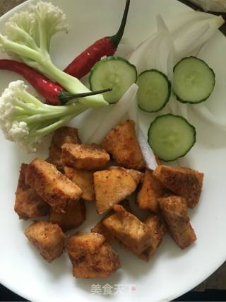 烤奥尔良鸡肉粒的做法步骤：10