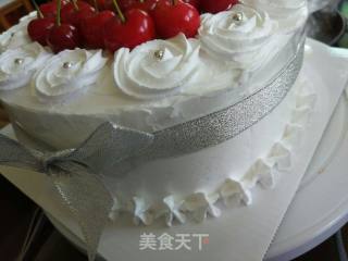 樱桃奶油生日蛋糕的做法步骤：14