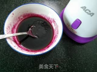 冰爽蓝莓山药泥的做法步骤：1