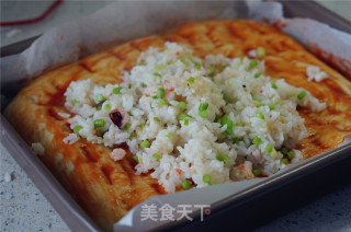 鲜炒饭披萨的做法步骤：12