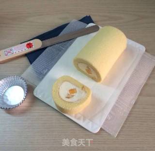 芒果蛋糕卷的做法步骤：14