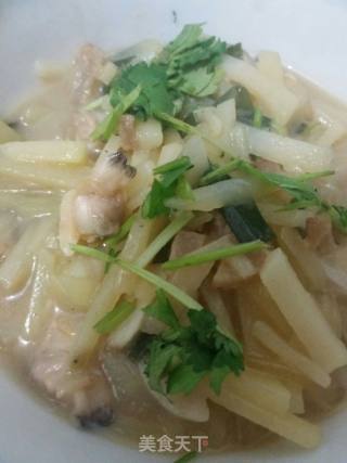 花蚬子炖土豆丝汤的做法步骤：5