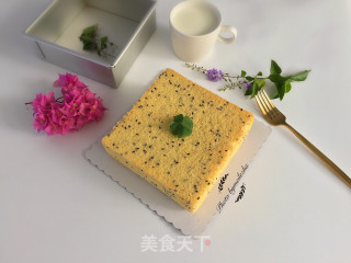 8寸方形黑芝麻戚风蛋糕的做法步骤：12