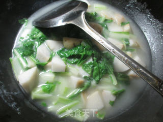 小白菜煮香芋的做法步骤：7