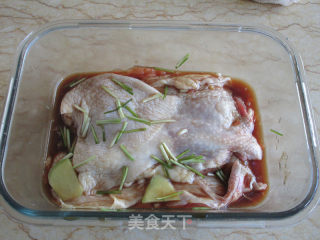 烤鸡肉糯米卷的做法步骤：4