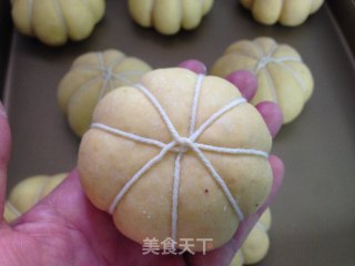 全麦紫薯南瓜面包的做法步骤：7