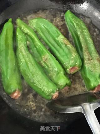 虎皮青椒酿肉的做法步骤：9
