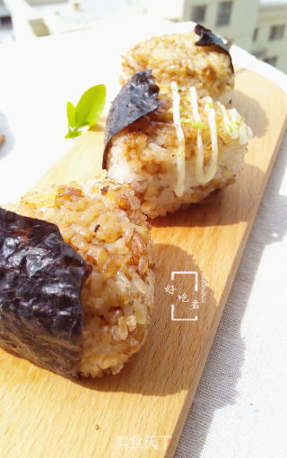 烤核桃饭团的做法步骤：9