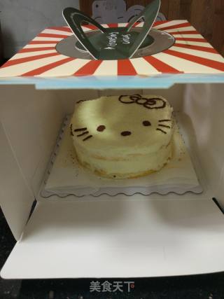 HelloKitty奶油水果蛋糕的做法步骤：14