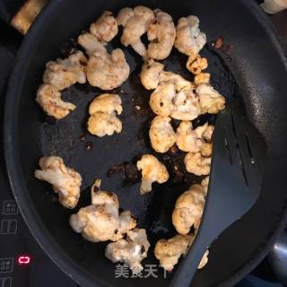 辣炒花菜的做法步骤：8