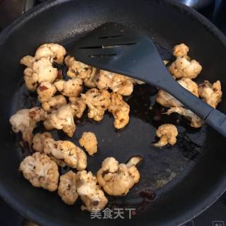 辣炒花菜的做法步骤：11