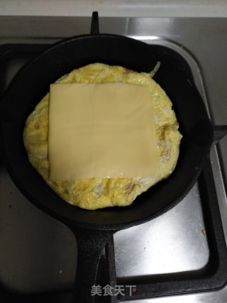 吐司煎蛋饼的做法步骤：5