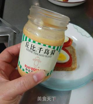 千岛酱芝士番茄蛋全麦三明治的做法步骤：7
