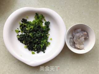 菠菜虾仁蒸水蛋的做法步骤：2
