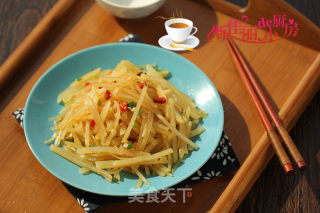 炝拌土豆丝的做法步骤：9