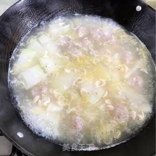 冬瓜丸子汤的做法步骤：9