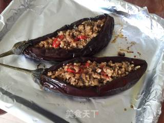 蒜蓉肉末烤茄子的做法步骤：11