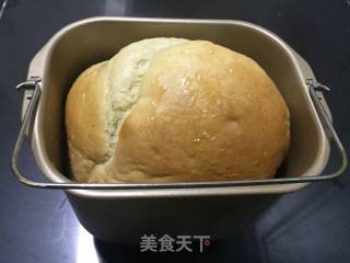 快手一键式面包机版香蕉牛奶吐司的做法步骤：5