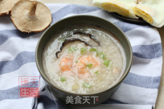 香菇虾仁粥的做法步骤：9